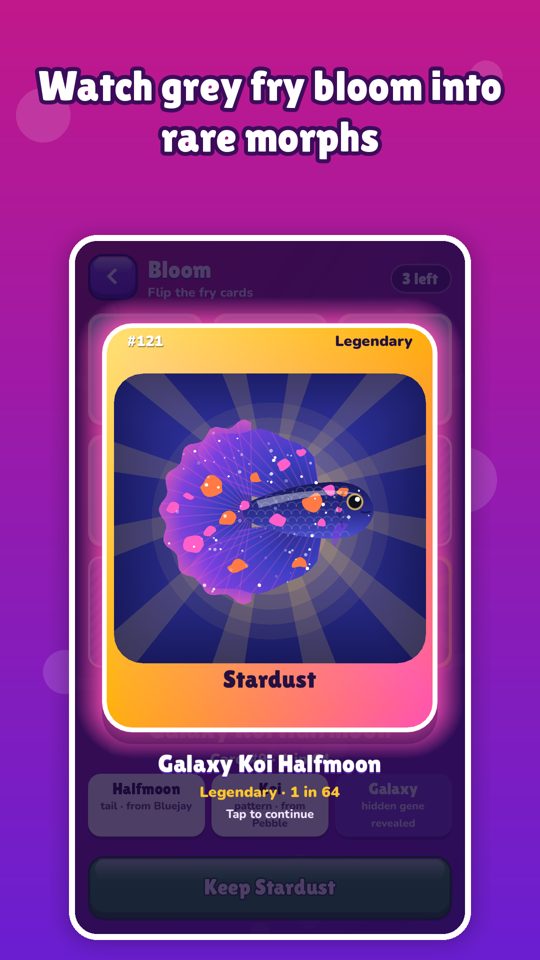 Betta Bloom home screen