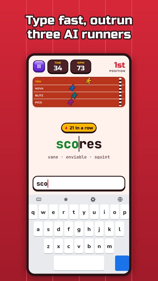 Keys Dash home screen
