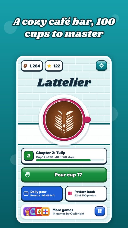 Lattelier home screen