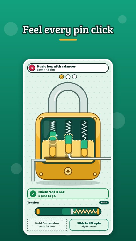 Pinhush home screen